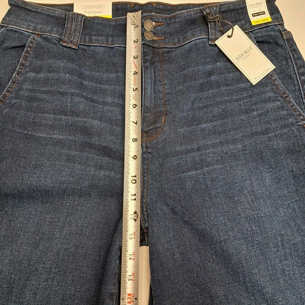 Judy Blue Jeans Wide Leg High Rise Short Inseam Women's 15/32 New - Picture 8 of 9